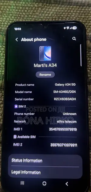 Photo - Samsung Galaxy A34 5G 128 GB Black