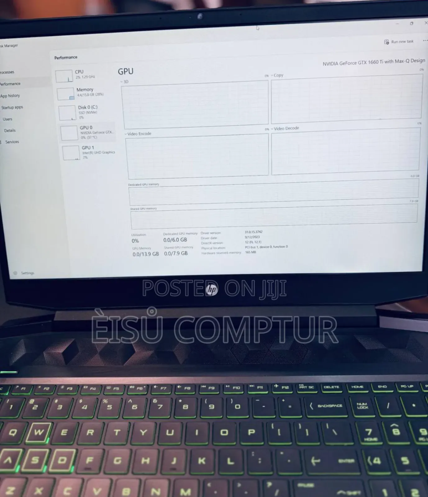 New Laptop HP Pavilion Gaming 15 2019 16GB Intel Core I5 SSD 512GB