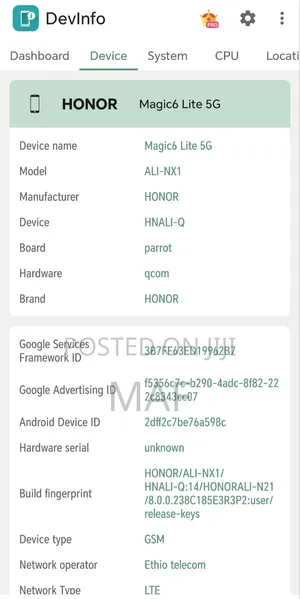 Honor Magic6 256 GB Black
