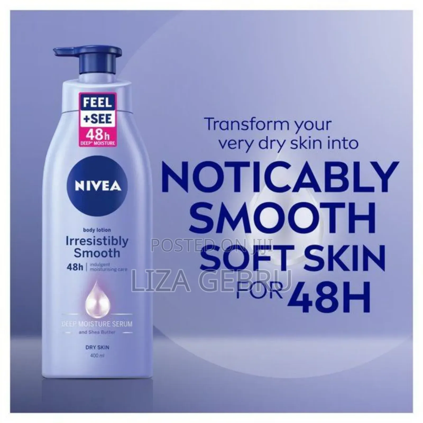 Original Nivea Lotion. 400gram. 1300br