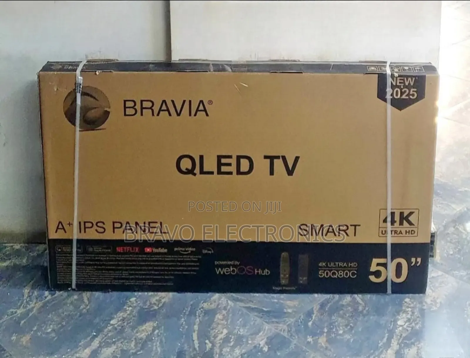 Bravia 50"inches Qled Smart Tv – Frameless Design + 2 Remotes!