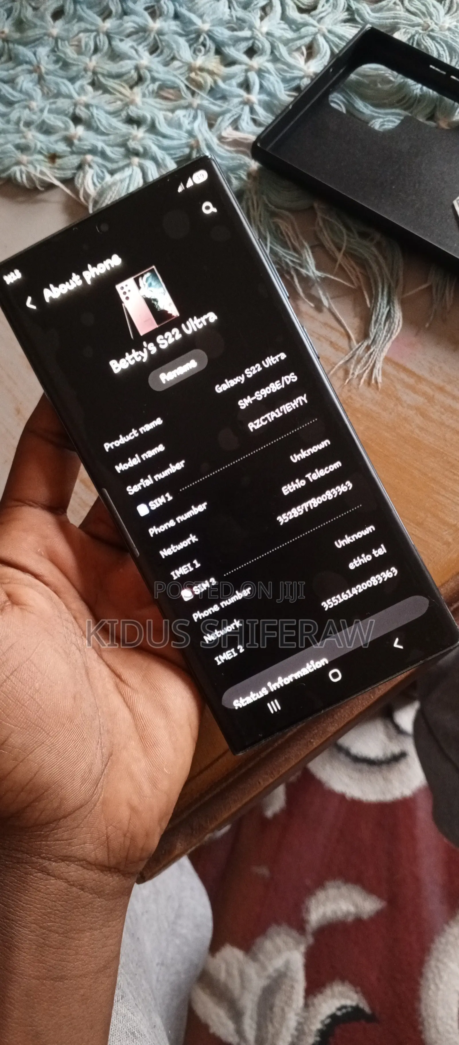 Samsung Galaxy S22 Ultra 256 GB Black