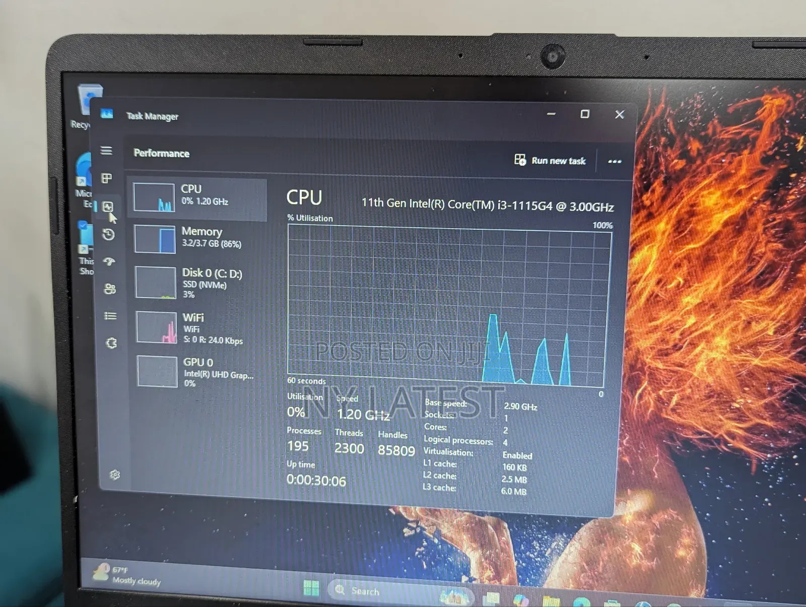 New Laptop HP Stream Notebook 8GB Intel Core I3 SSD 256GB