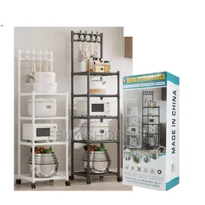 Photo - Adjustable Tier Metal Rack on Wheels