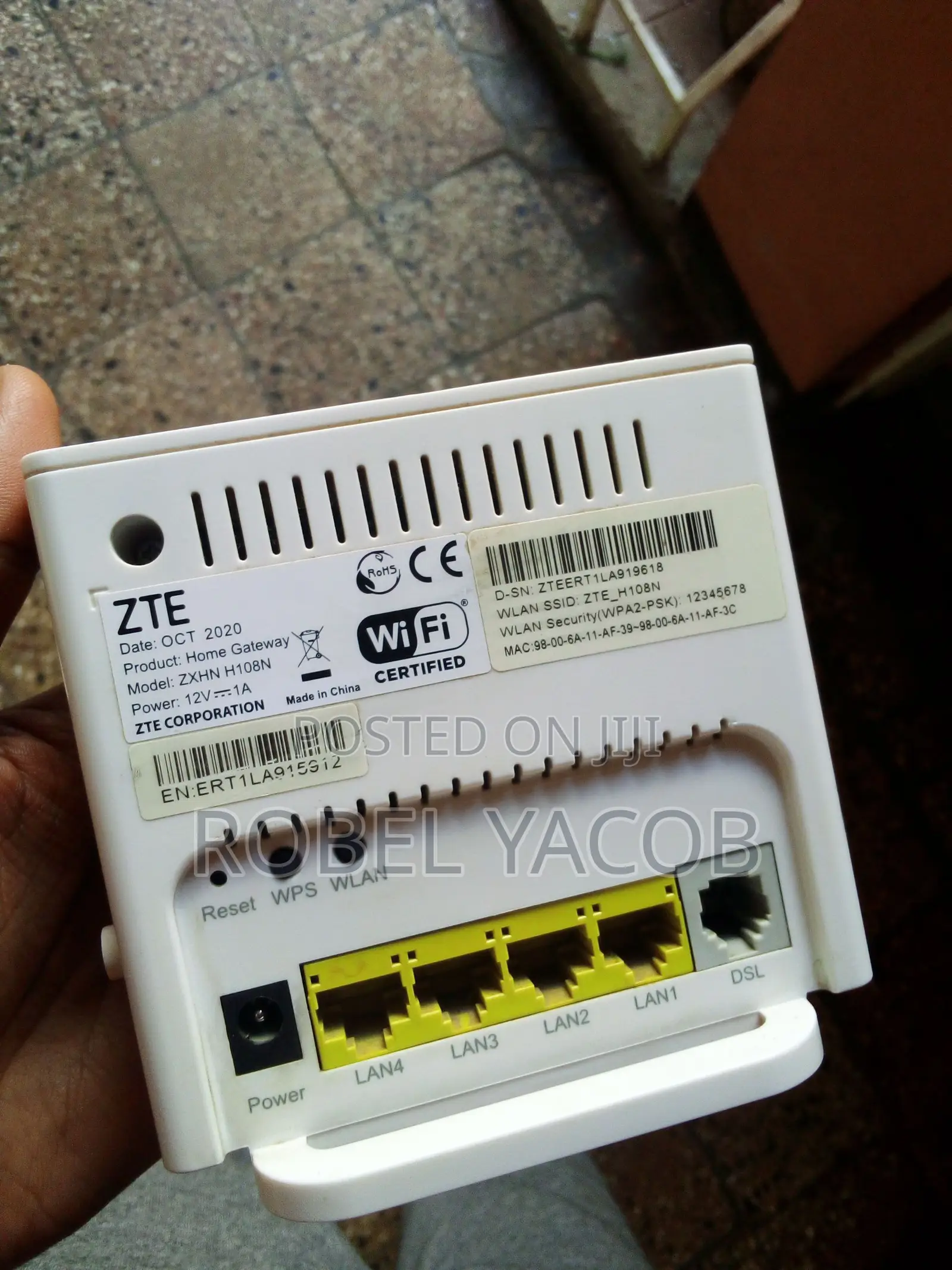 Zte ZXHN H108n Adsl+2 Cooper Router