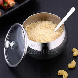 Granite-Finished Spice Container - Stainless Steel - Comes With Spoon