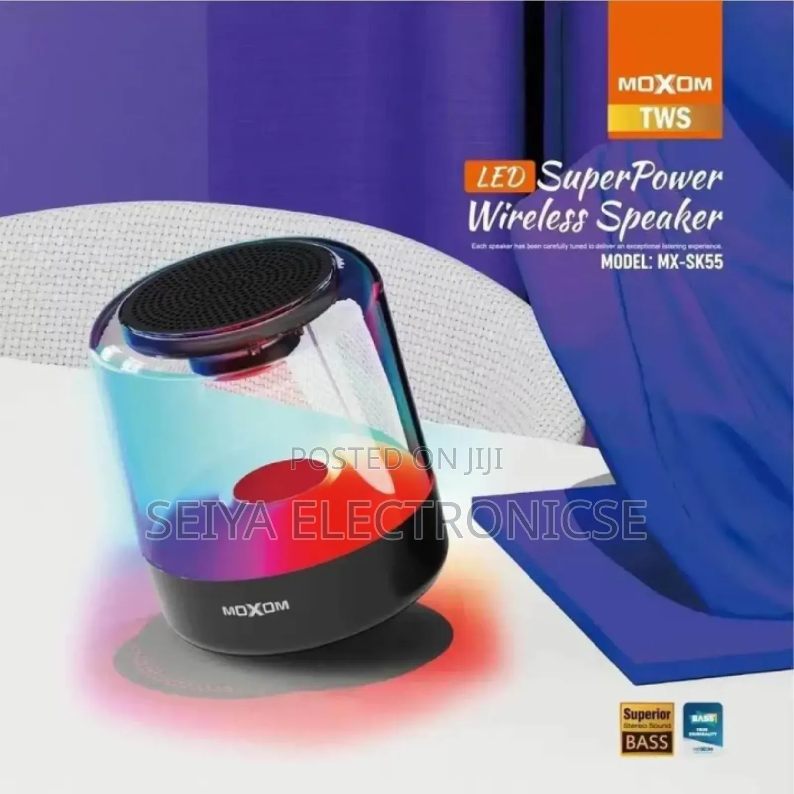 Moxom Mx-Sk55 Led Super Power Wireless Speaker.