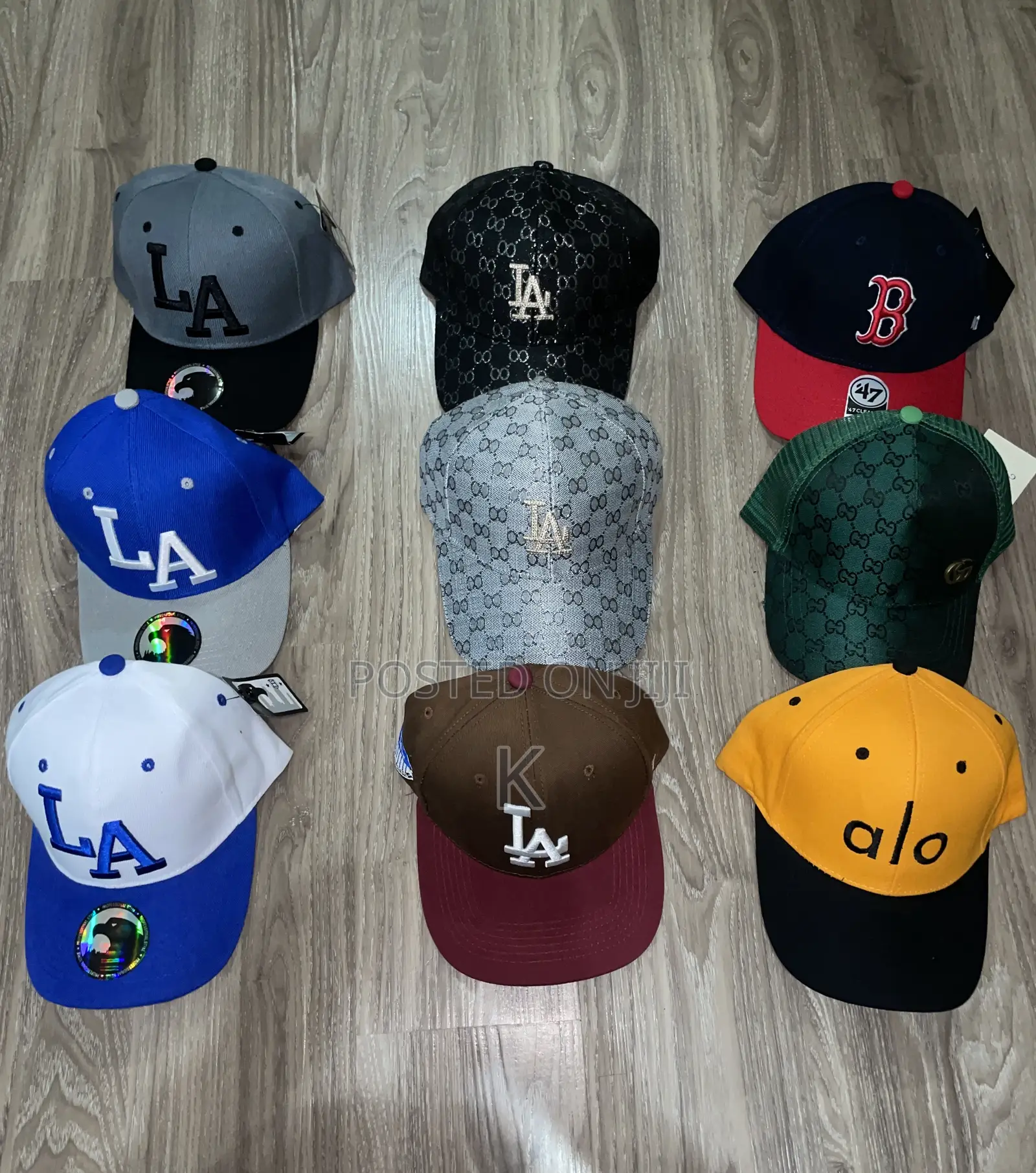 La Letter Embroidery Baseball Hat