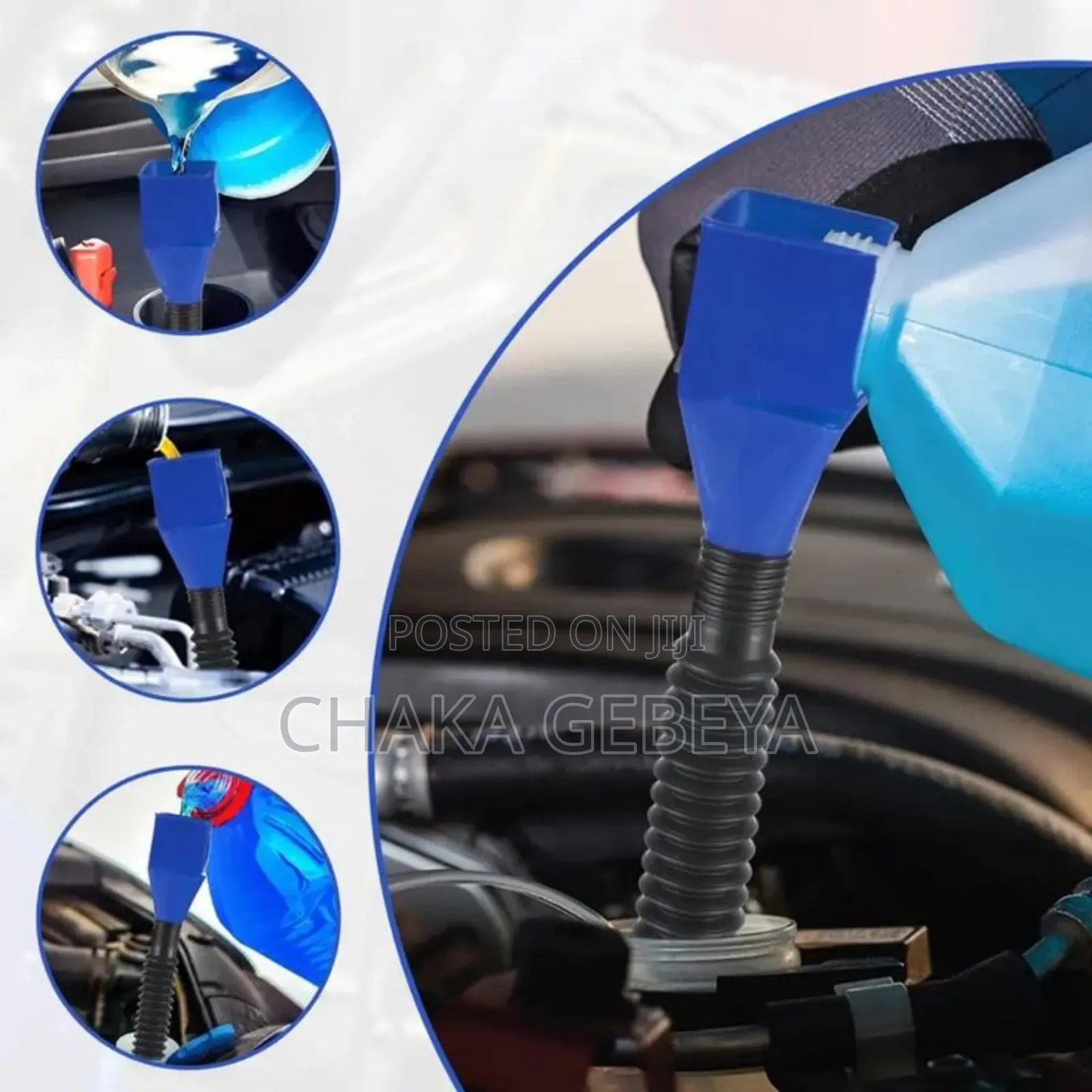 Multi-purpose Funnel - Flexible Design - Prevents Spills Waste