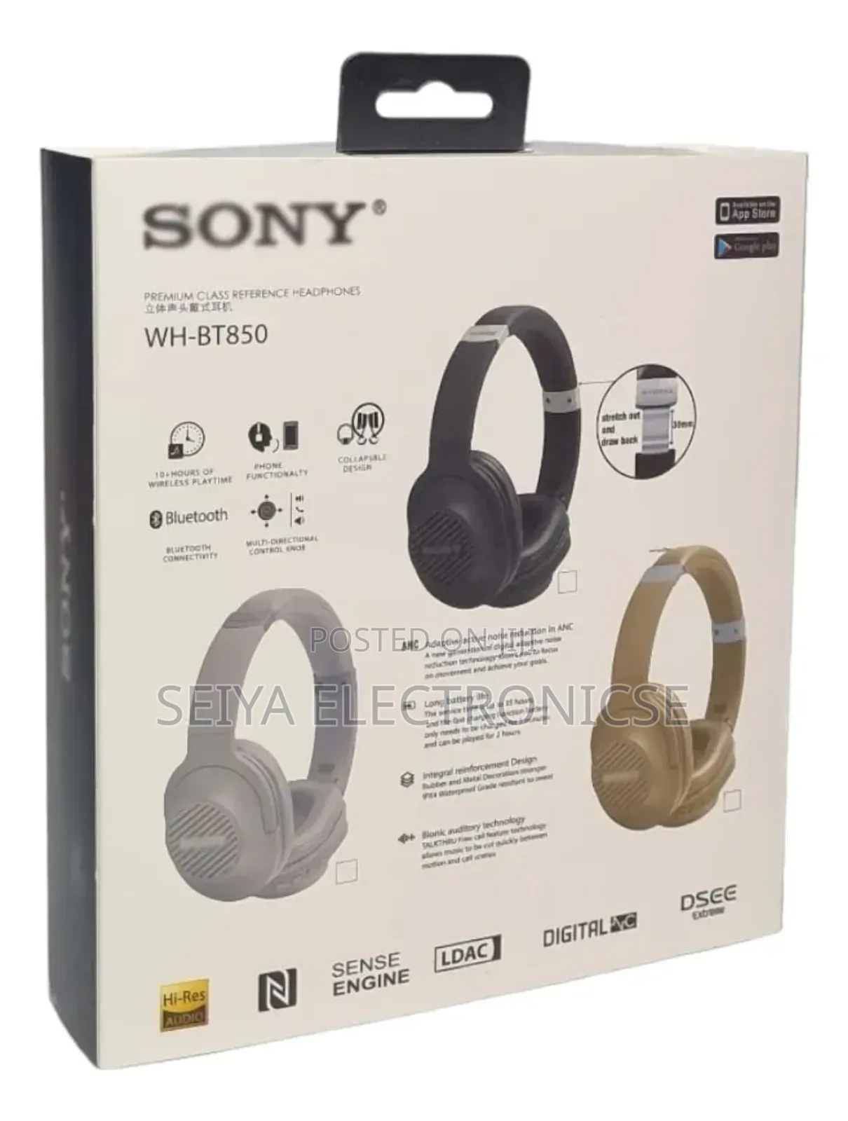Sony Wh-Bt850 Wireless Headphones.