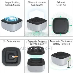 Smokeless Ashtray With Air Purifier