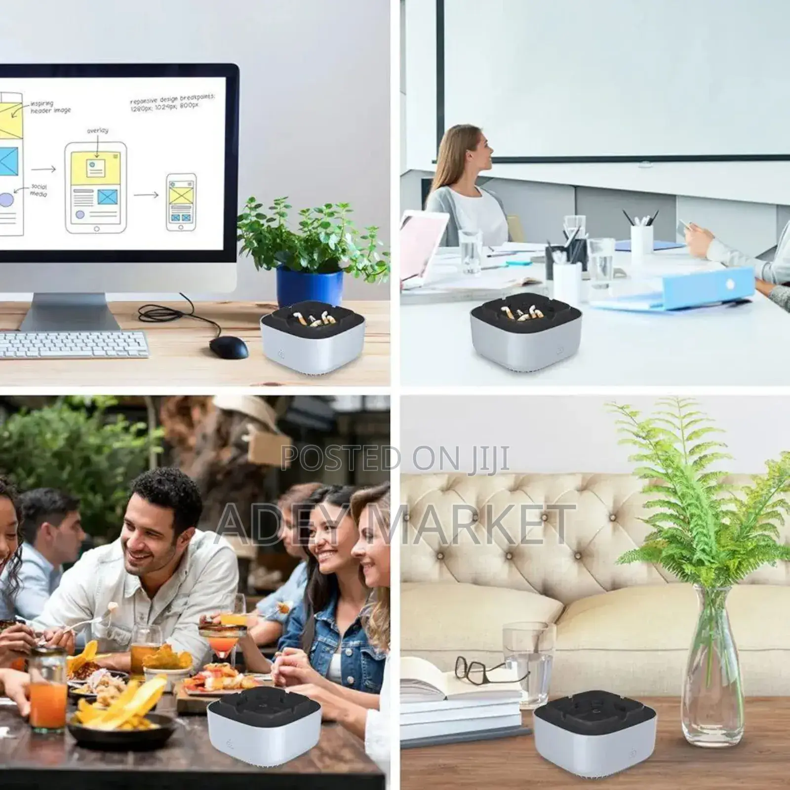 Smokeless Ashtray With Air Purifier