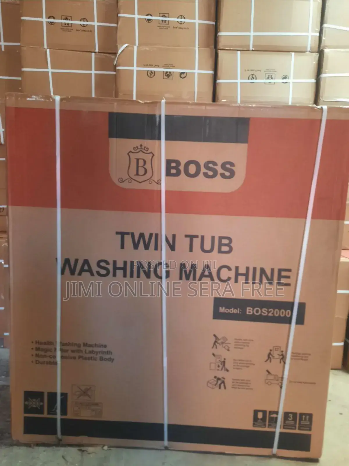 Boss Twin Tub Washing Mashine Model Bo 2000 Kg Brand New