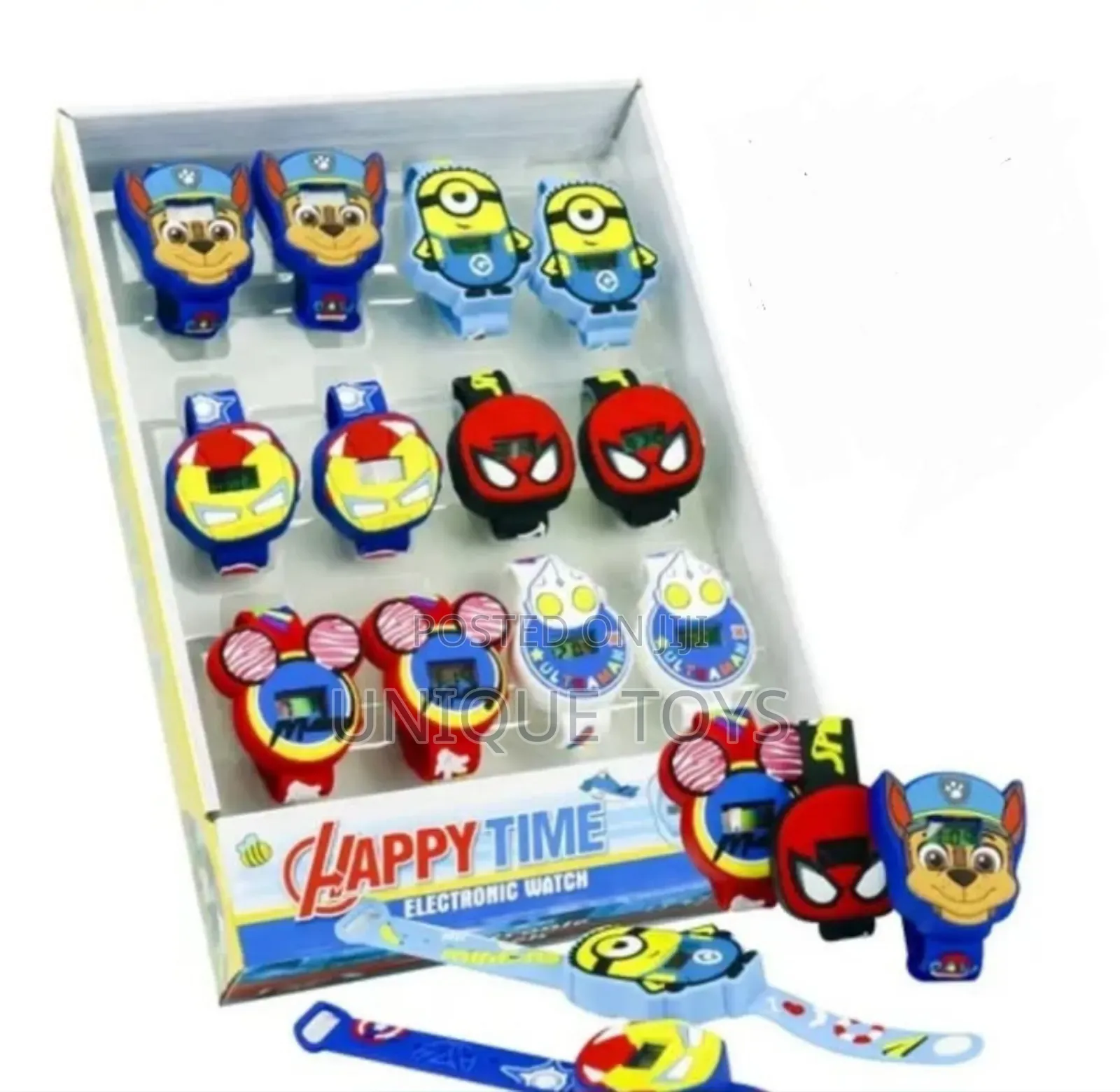 3d Silicone Cartoon Digital Watch for Kids