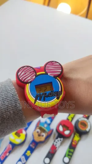 3d Silicone Cartoon Digital Watch for Kids