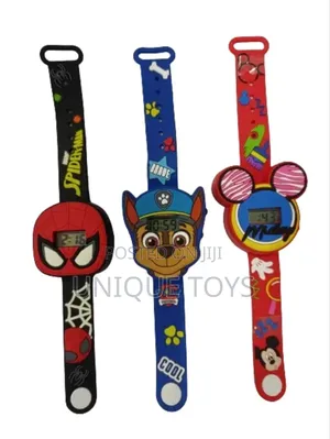 3d Silicone Cartoon Digital Watch for Kids