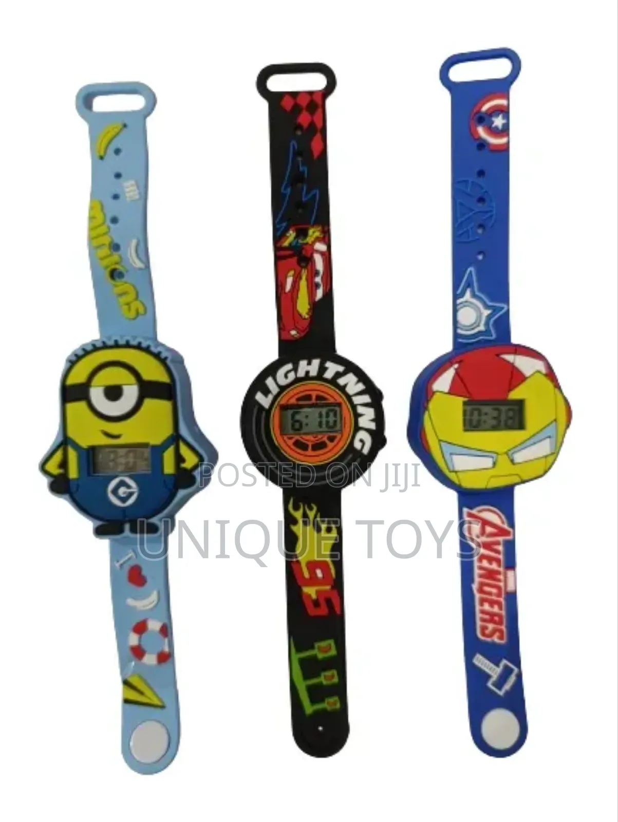 3d Silicone Cartoon Digital Watch for Kids