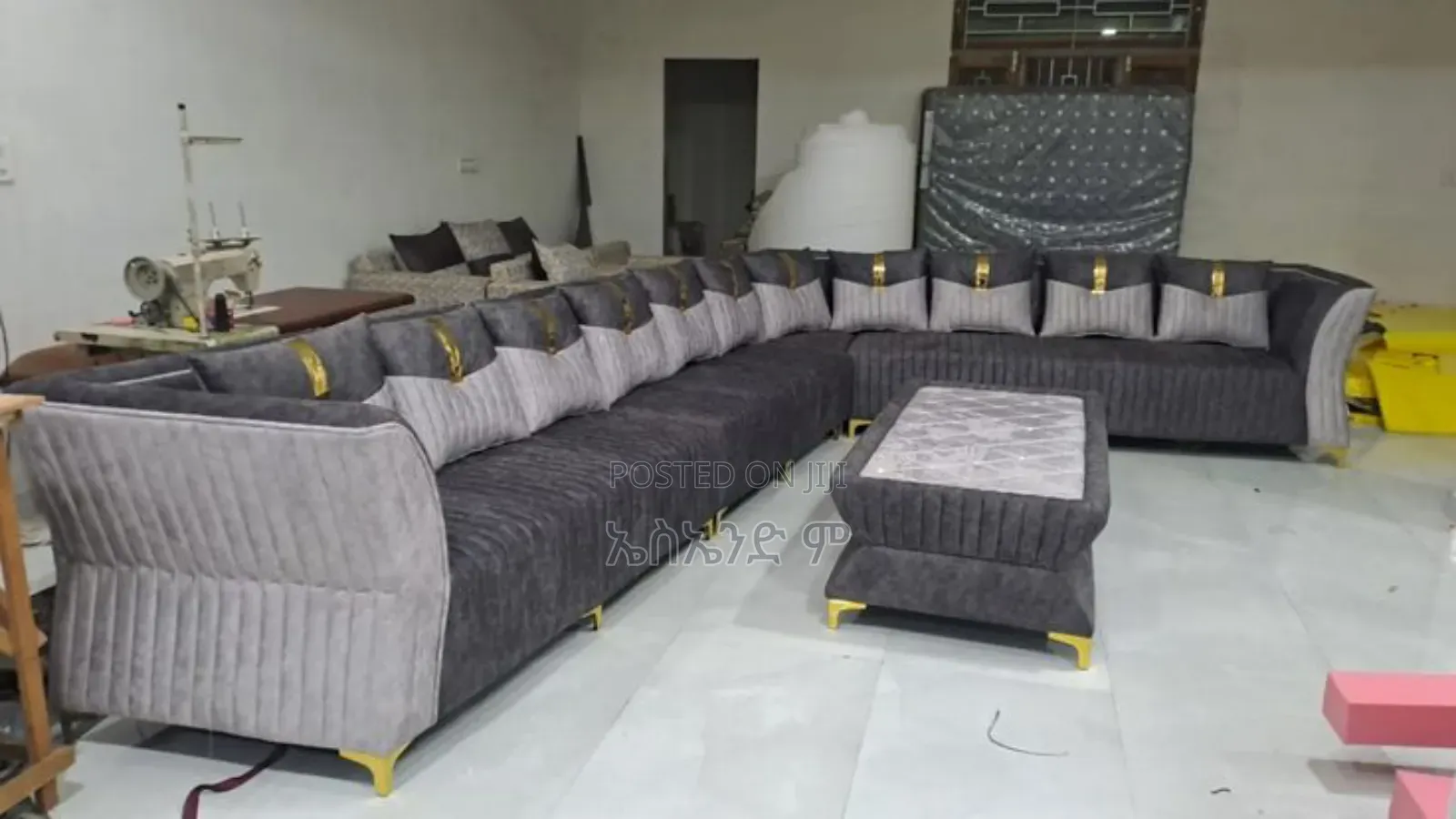 Big Sized L Shaped Sofa #Code 12