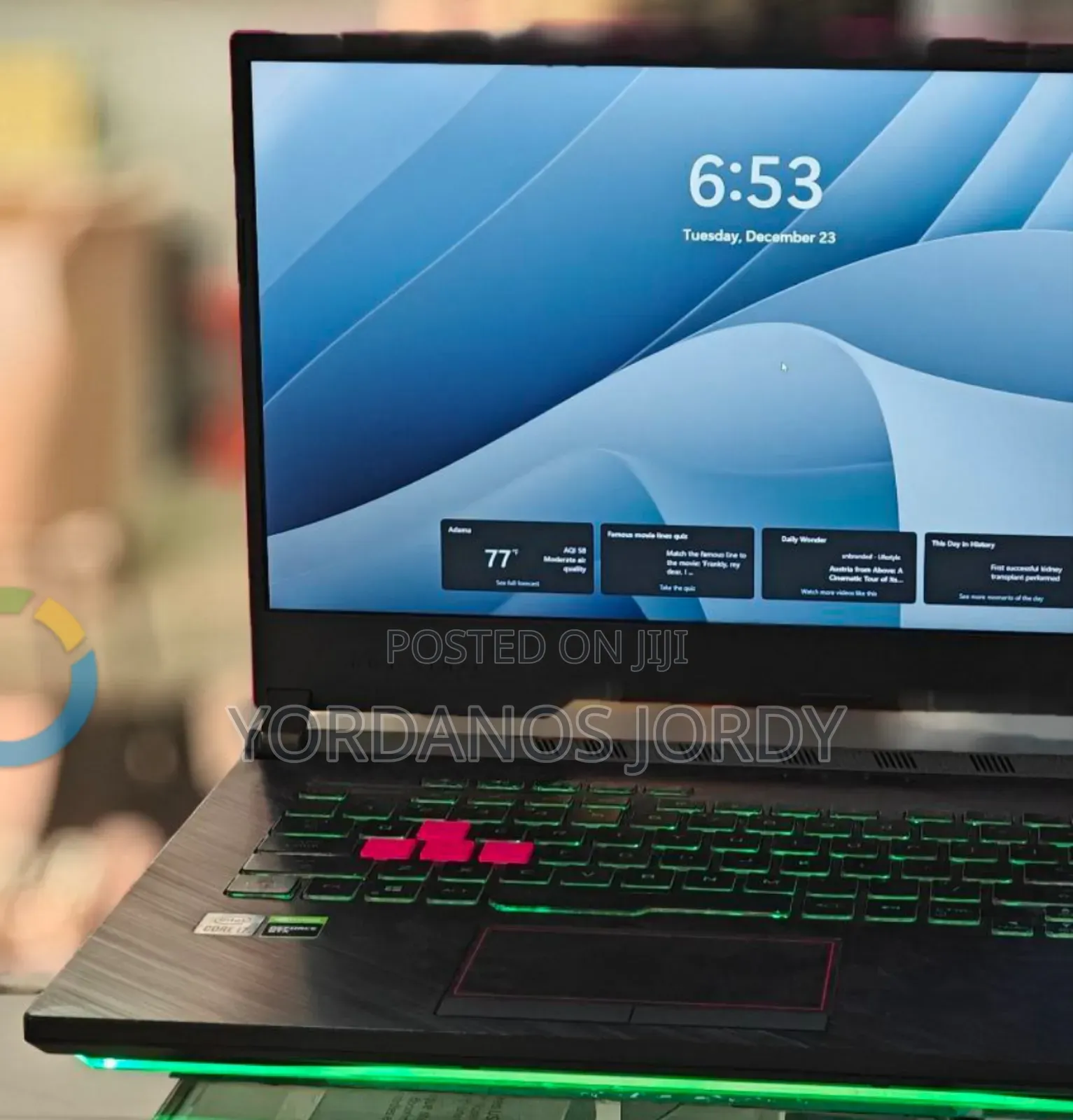 New Laptop Asus ROG Strix G15 G512 32GB Intel Core i7 SSD 512GB