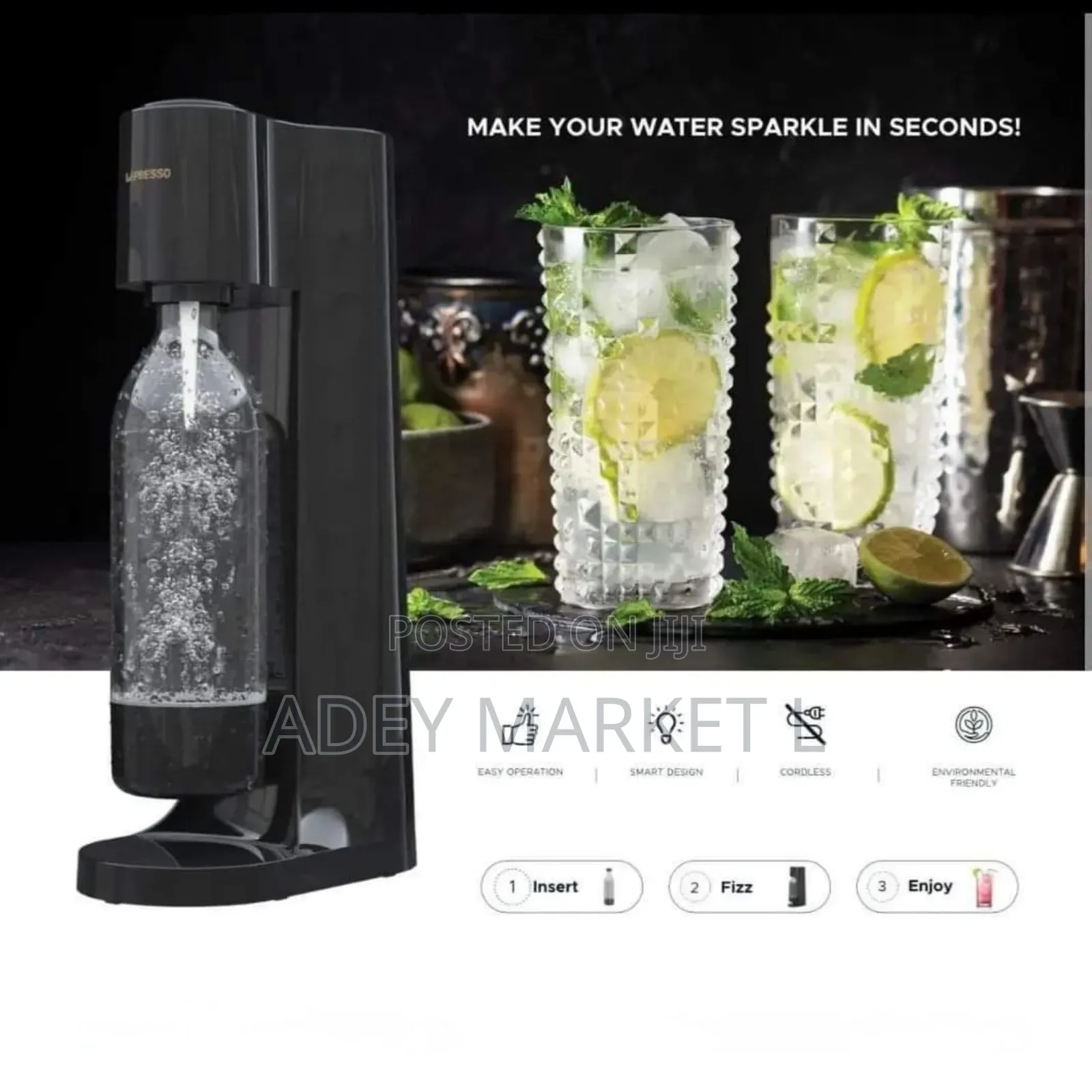 Original Lepresso Sparkling Water Instant Carbonation Machine