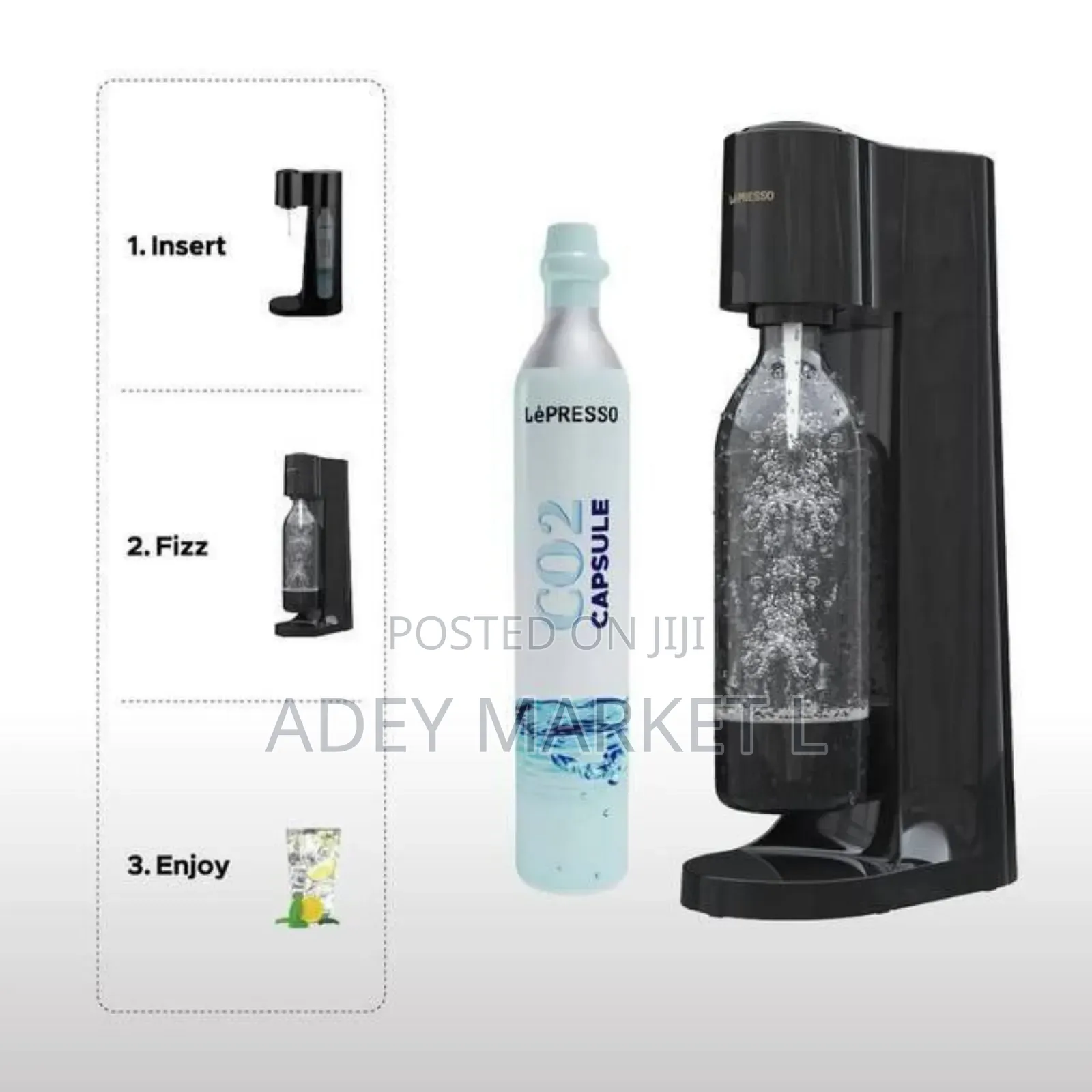 Original Lepresso Sparkling Water Instant Carbonation Machine