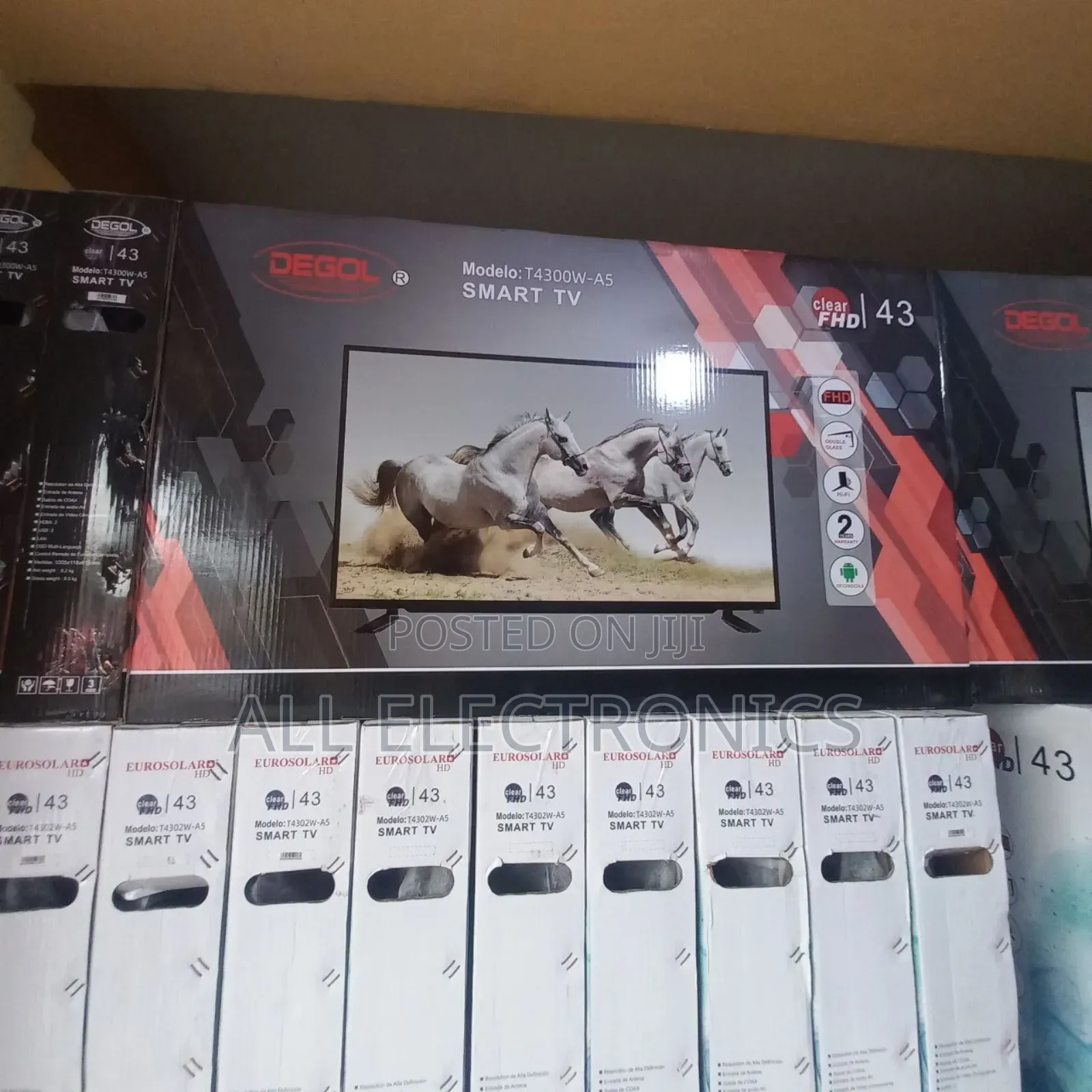 Eurosolar 43"Inch Korea Technology Tv