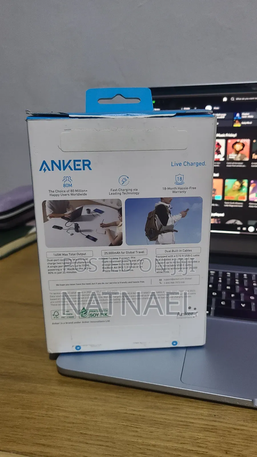 Anker Laptop Power Bank, 25,000mah Portable Charger With Triple 100w