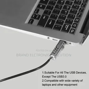 የላፕቶፕ ቁልፍ Laptop Combination Security Lock Cable.