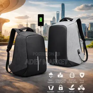 Anti-Theft Backpack With Usb Charging Port