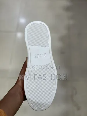 Original Boss White Leather-Shoes [On Holiday Sale] (Free Delivery )