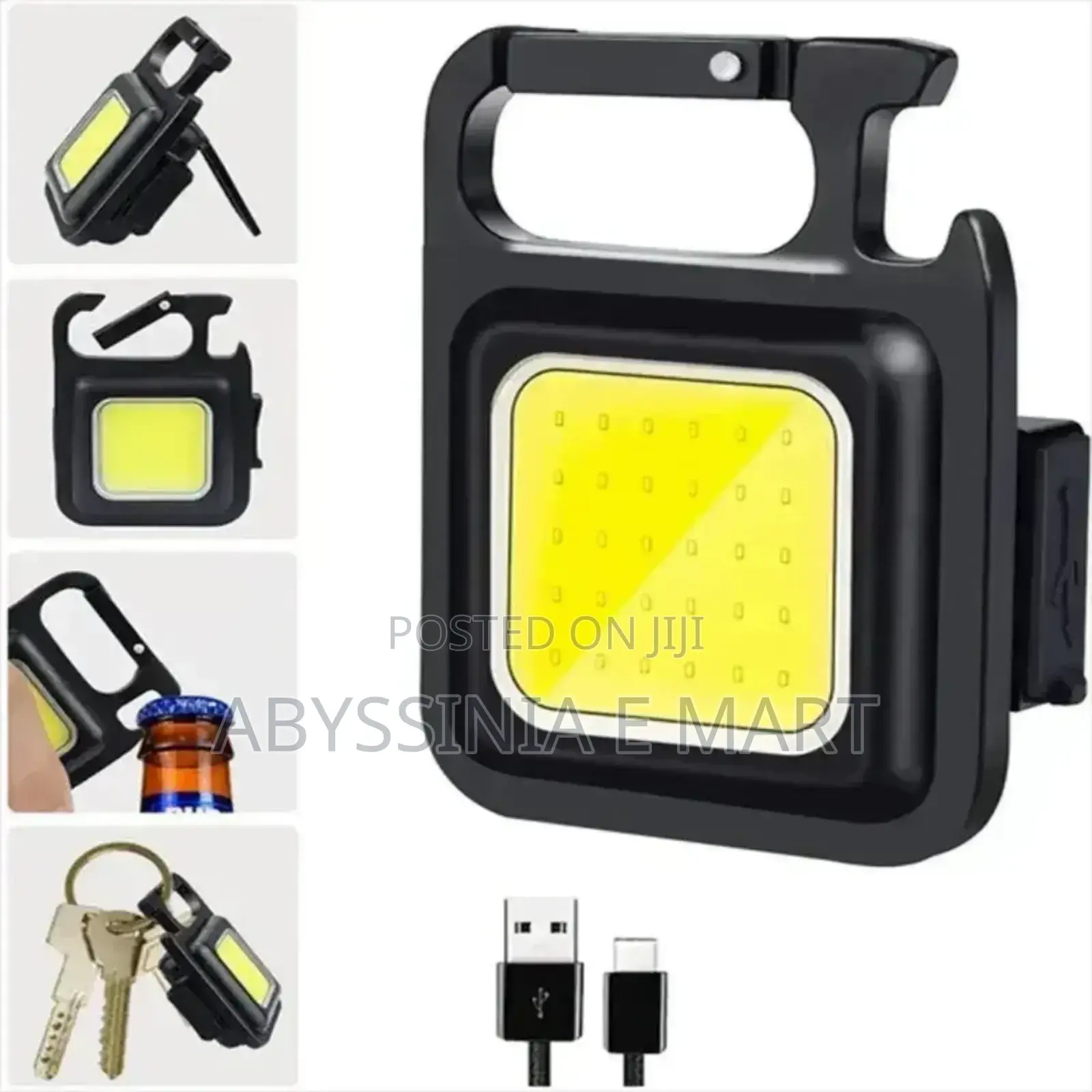 Cob Rechargable And Waterproof Keychain Lamp