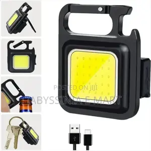 Cob Rechargable And Waterproof Keychain Lamp