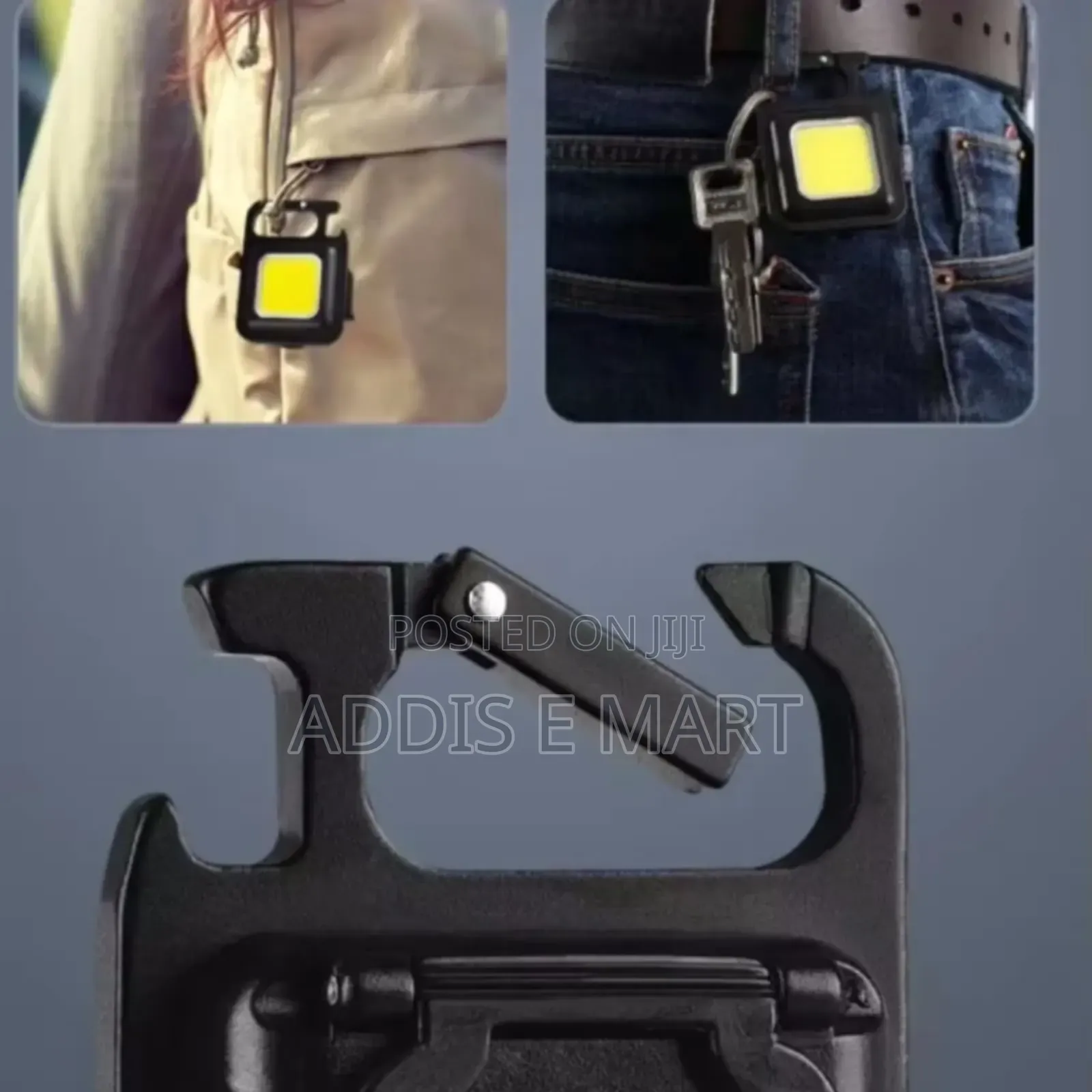 Cob Rechargable And Waterproof Keychain Lamp