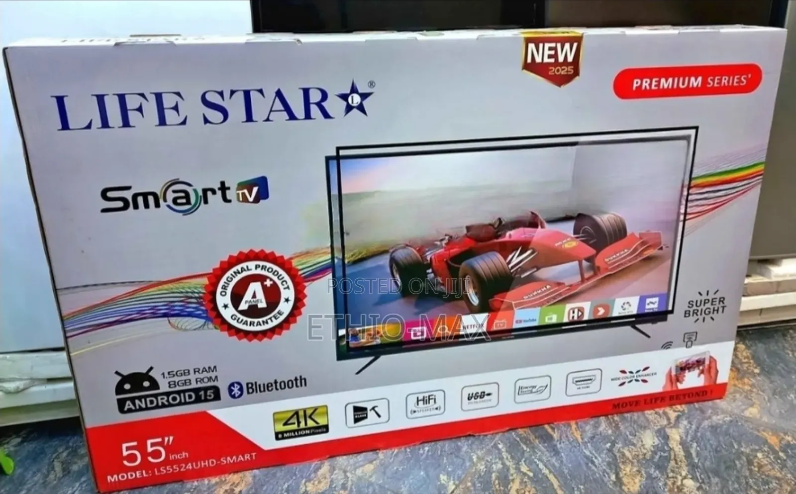 Life Star 55” Smart Android Tv – Android 15.0 | New Arrival | Crystal