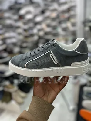 Photo - Balmain Gray Color High Master Quality Flat Shoes for You
