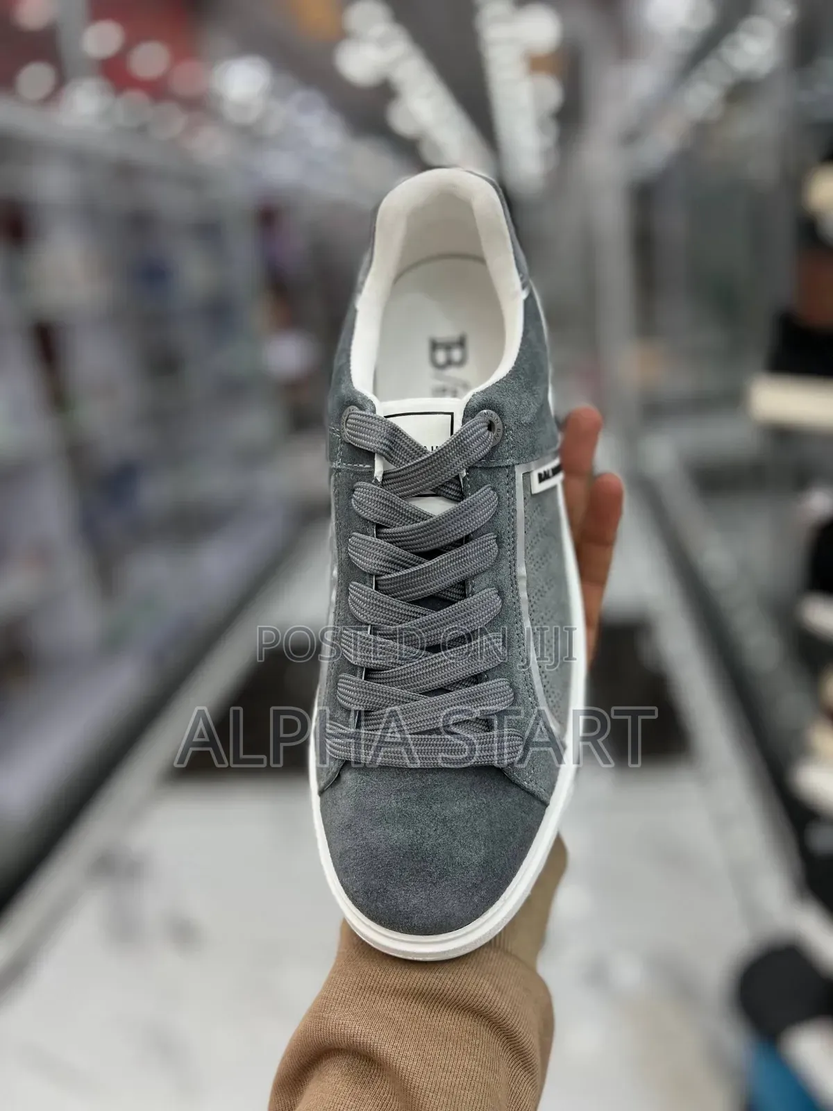 Balmain Gray Color High Master Quality Flat Shoes for You
