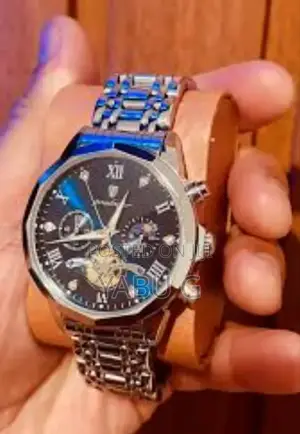 Poedagar Diamond Mirror Chronograph, Original Quartz Men's Watch