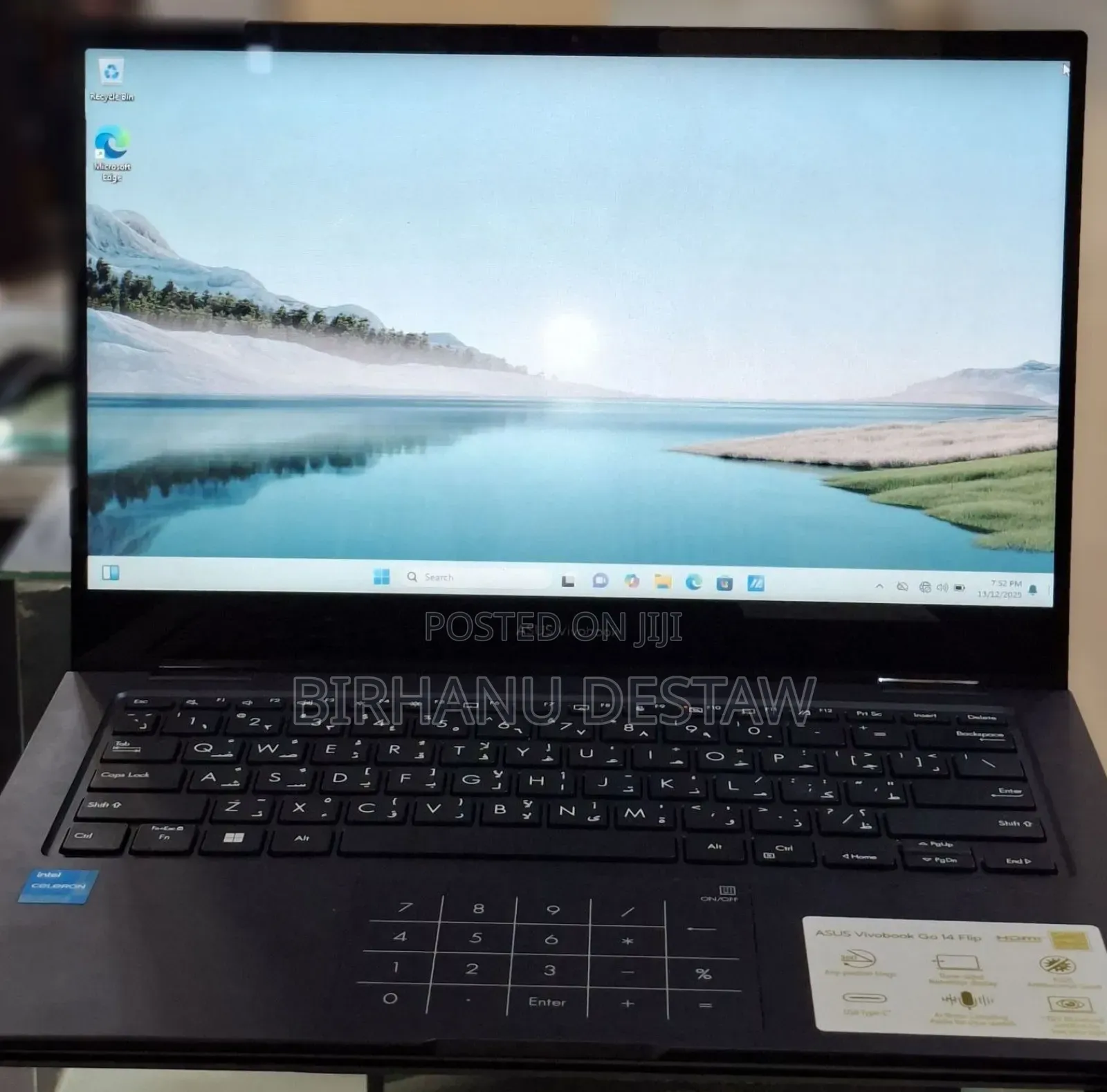 New Laptop Asus 4GB Intel Celeron SSD 128GB