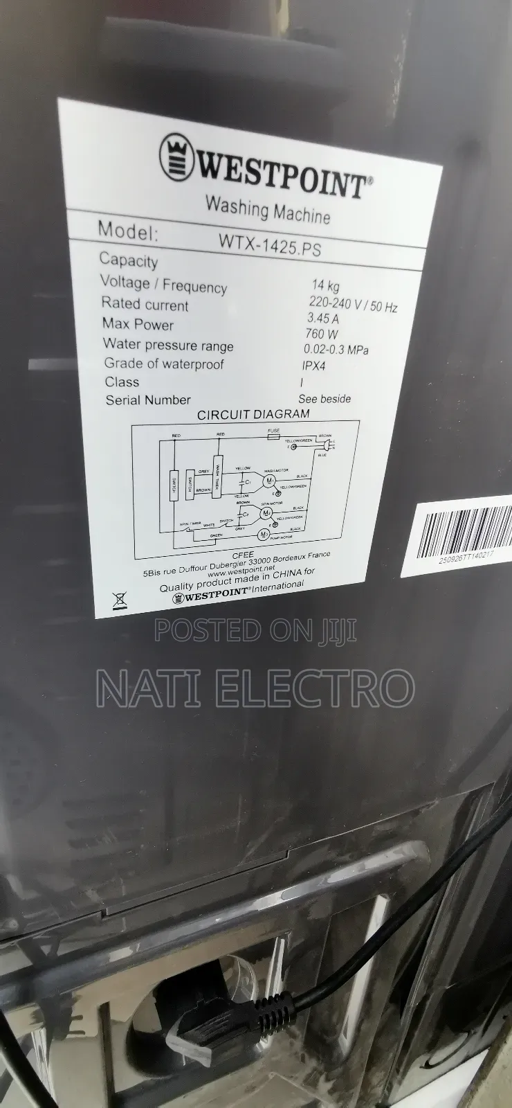 Westpoint Washing Machine