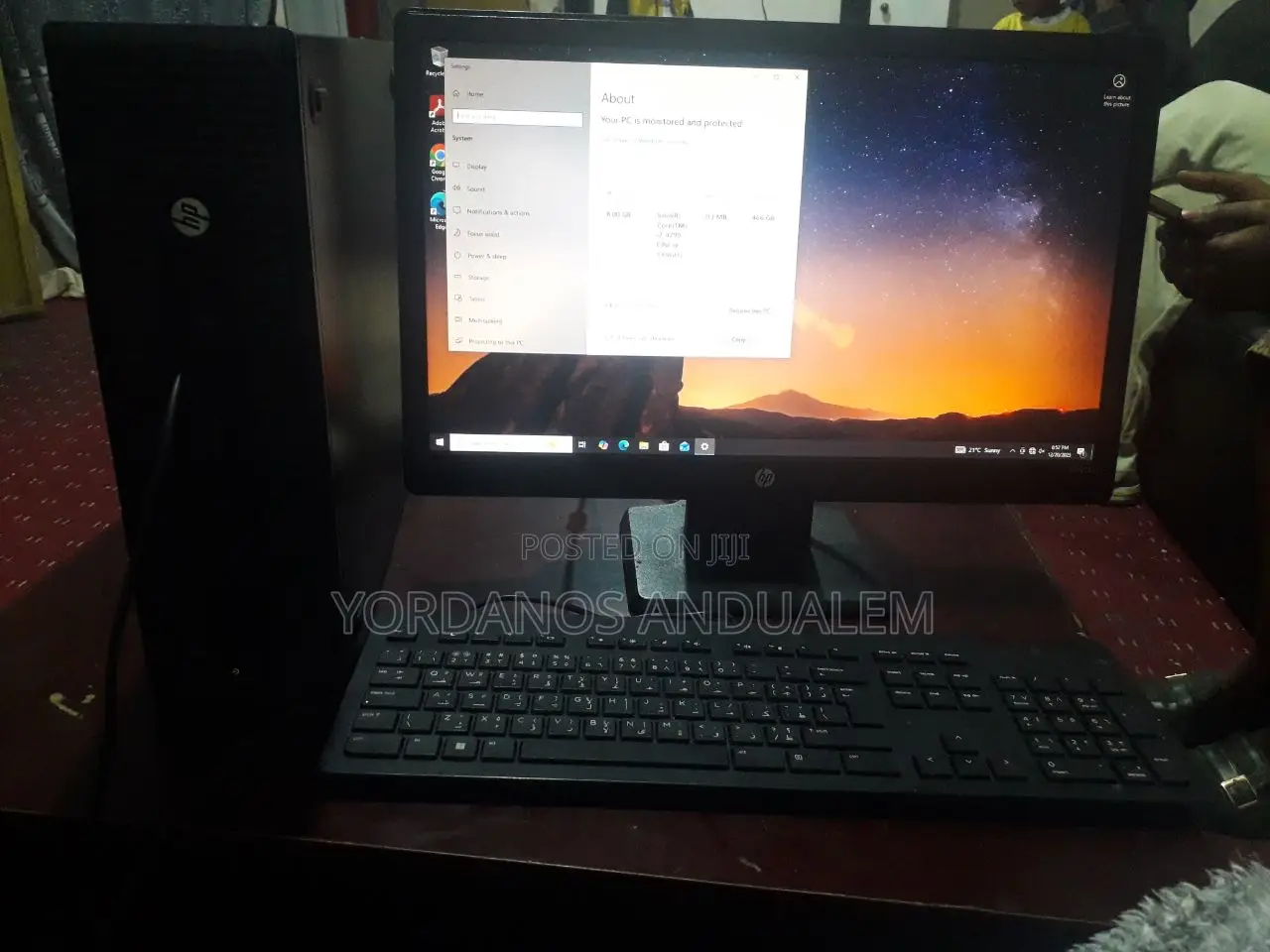 Desktop Computer HP EliteDesk 800 8GB Intel Core I7 HDD 500GB