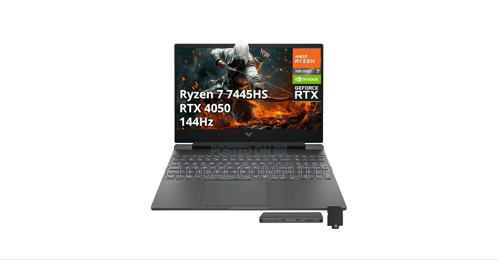New Laptop HP Victus 15 16GB AMD Ryzen 7 SSD 512GB