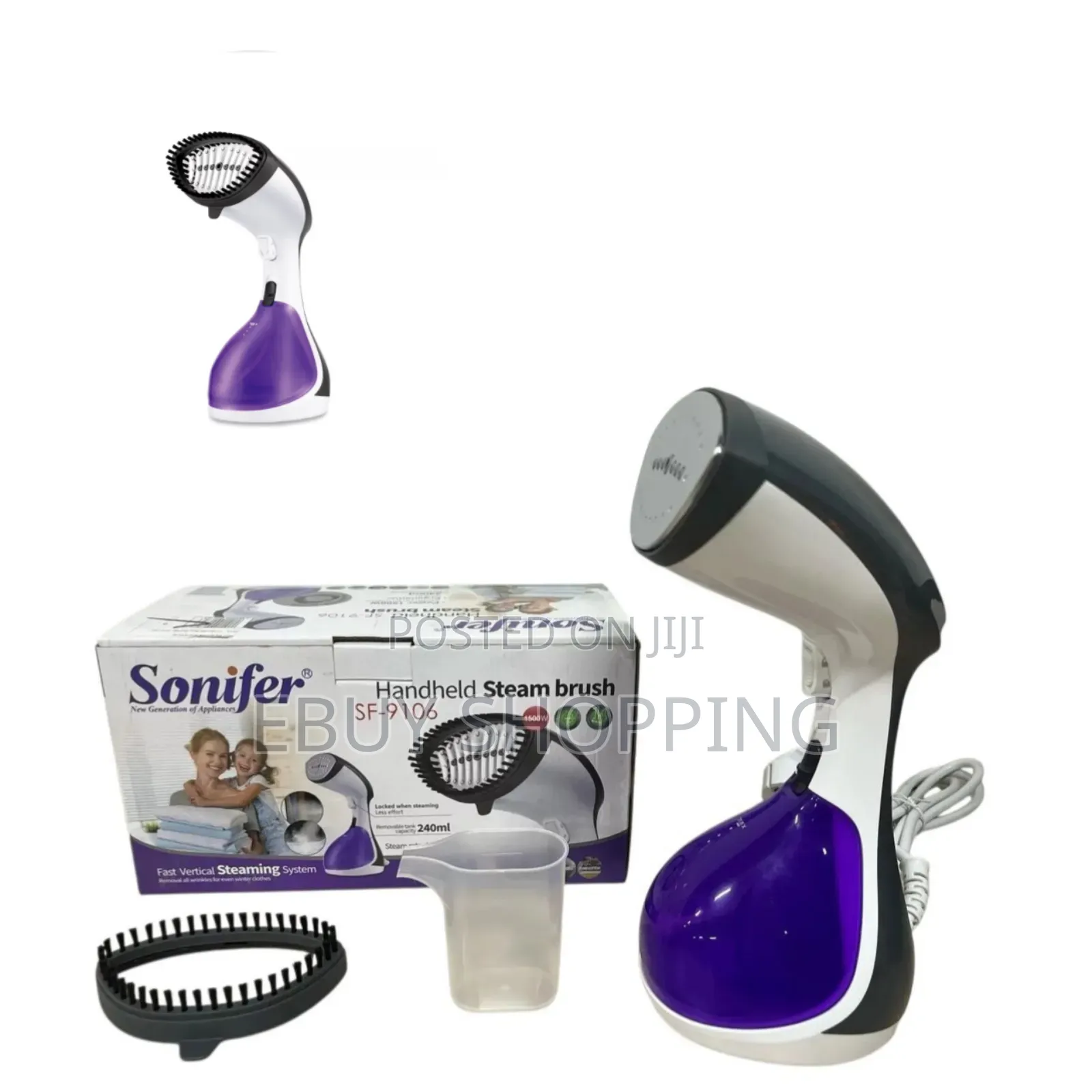 Travel Home Steamer With Removable 240ml Water Tank