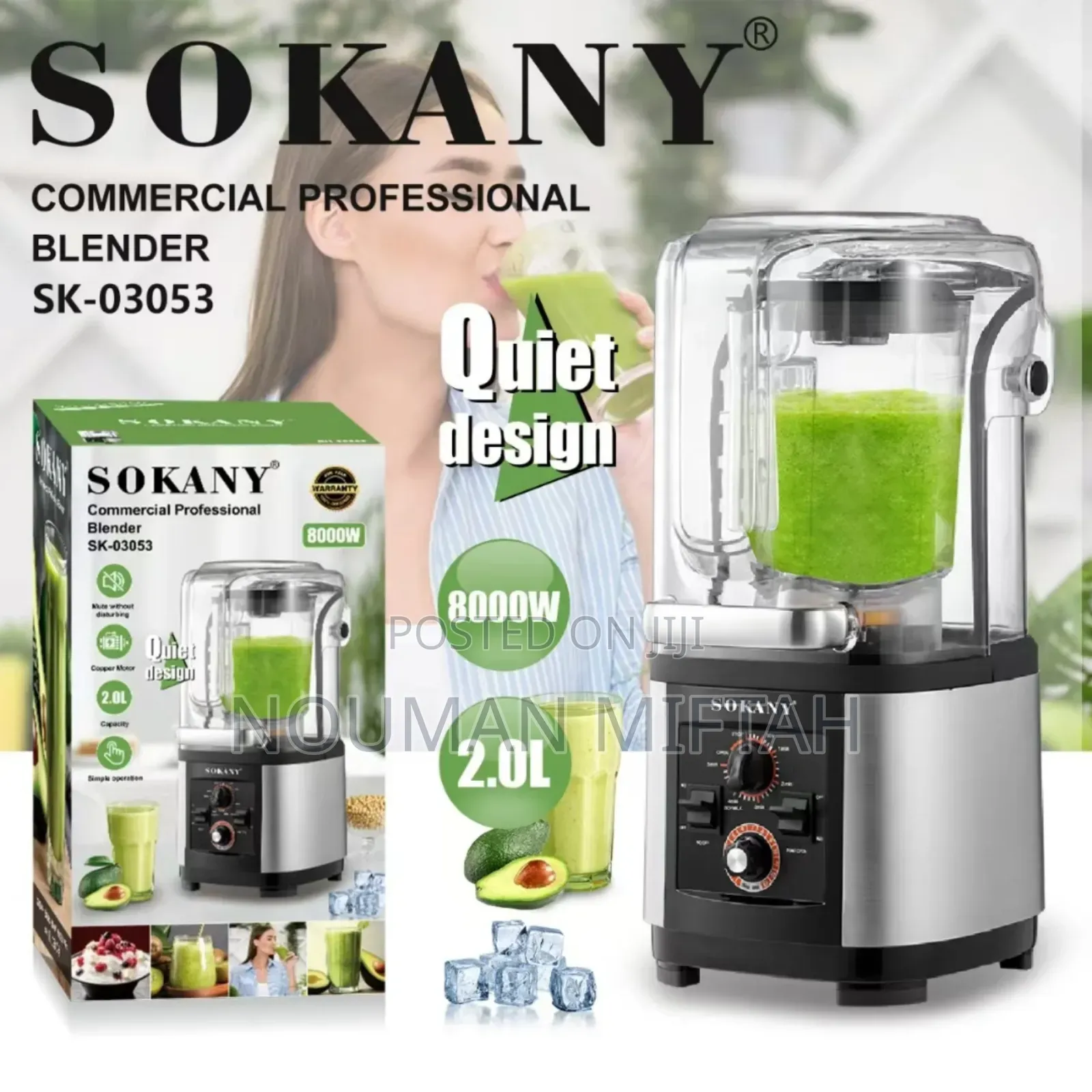 Sokany Sk-03053 Commercial Professional Blender.