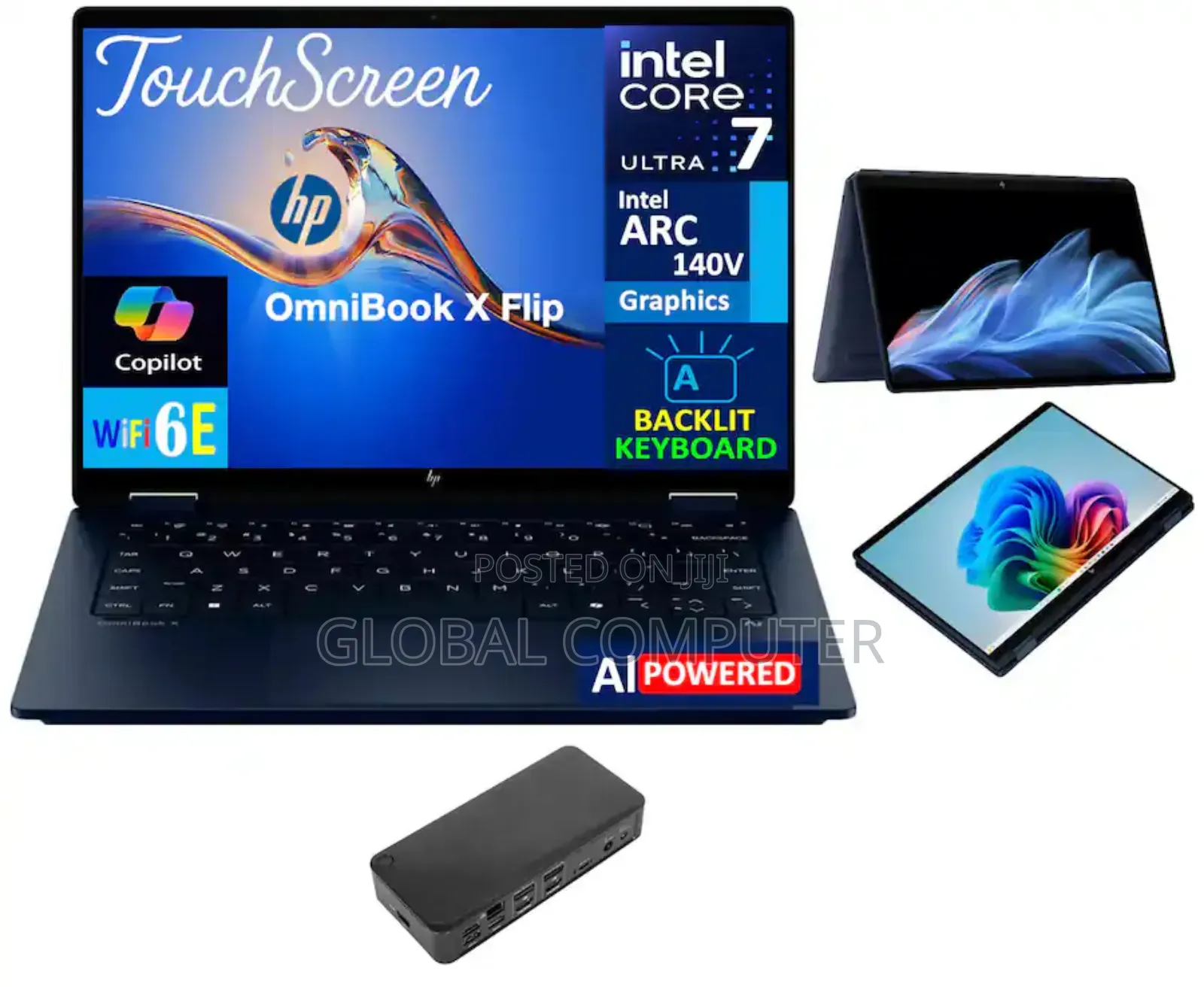 New HP OmniBook X Laptop 14-Fe0097nr 16GB Intel Core Ultra 7 SSD 1T
