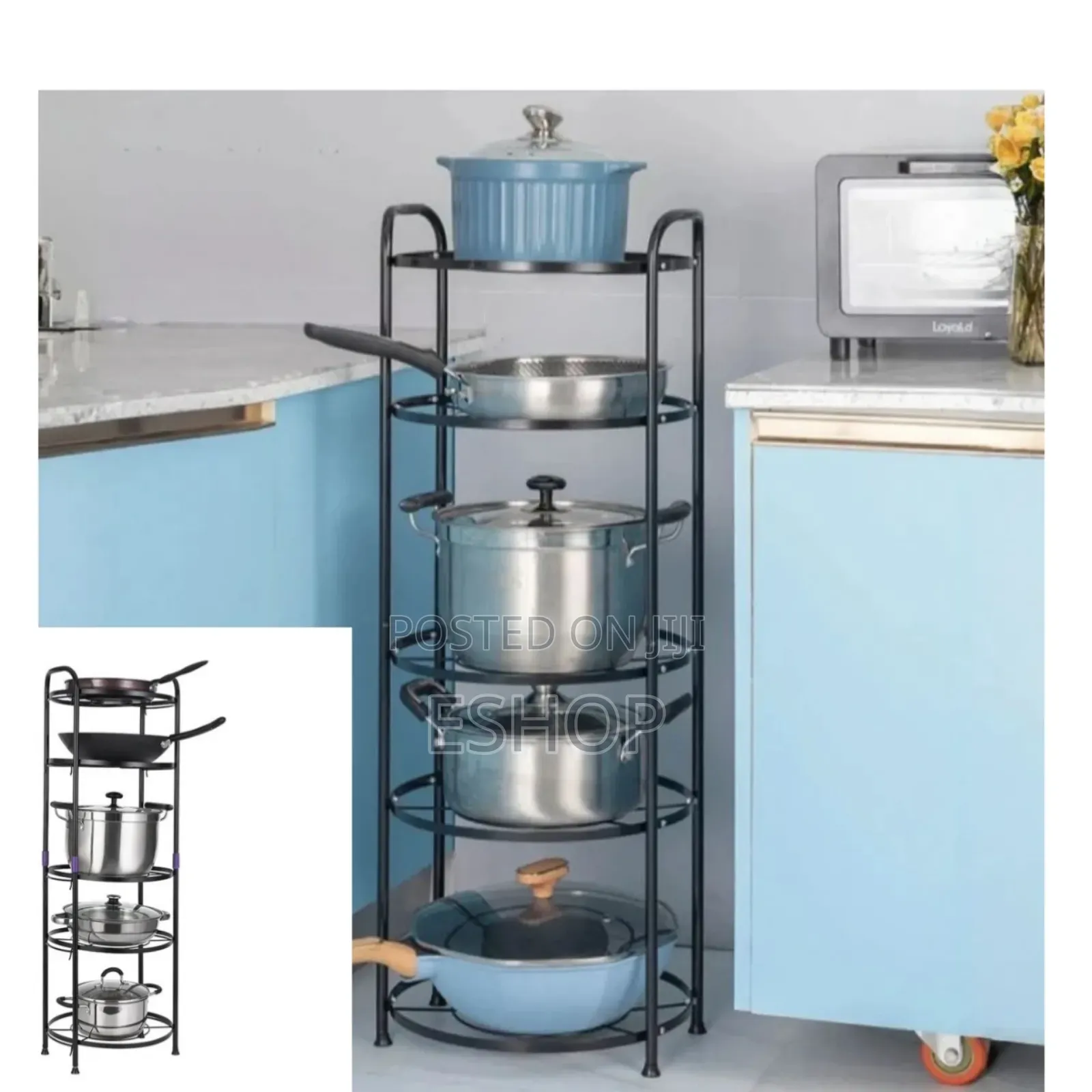 Commercial-Grade 5-Shelf Storage Rack on Casters