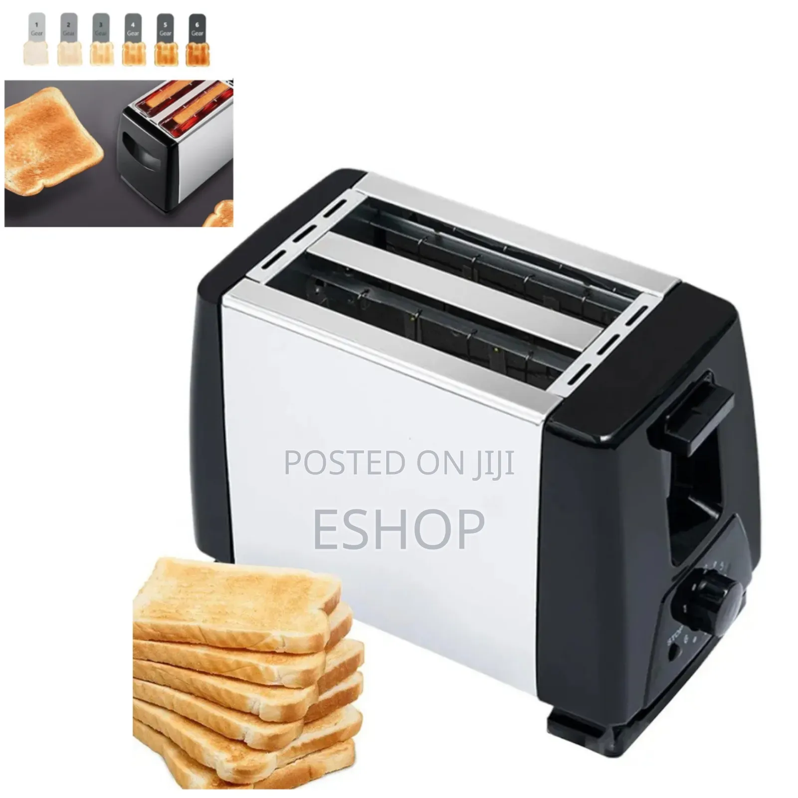 Modern Toaster With Cool-Touch Design 6 Settings