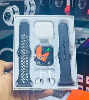 W26 Pro Max Smart Watch + Earpods (አንድላይ ተቀያሪ የእጅ ማሰሪያ እና የጆሮ