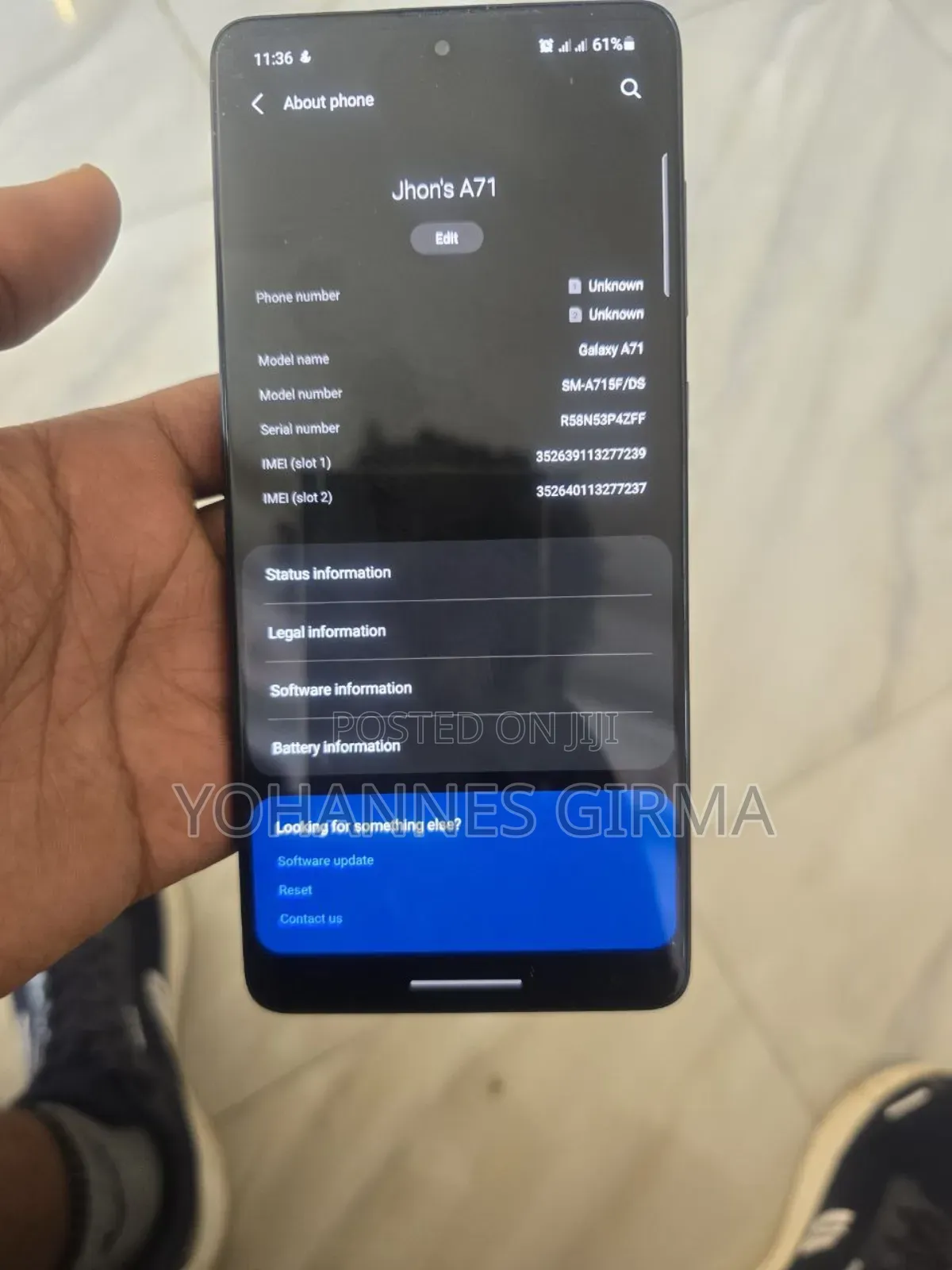 Samsung Galaxy A71 128 GB Black