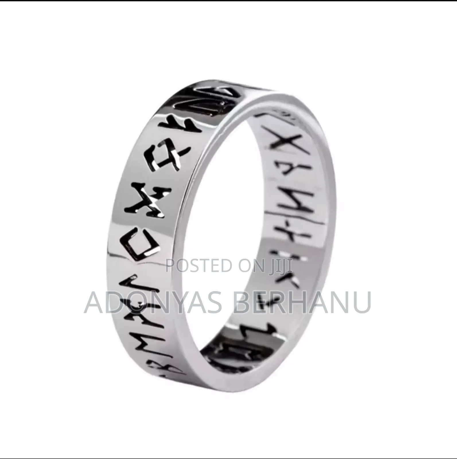 Odin Norse Viking Amulet Rune Rings For Men Words Ring