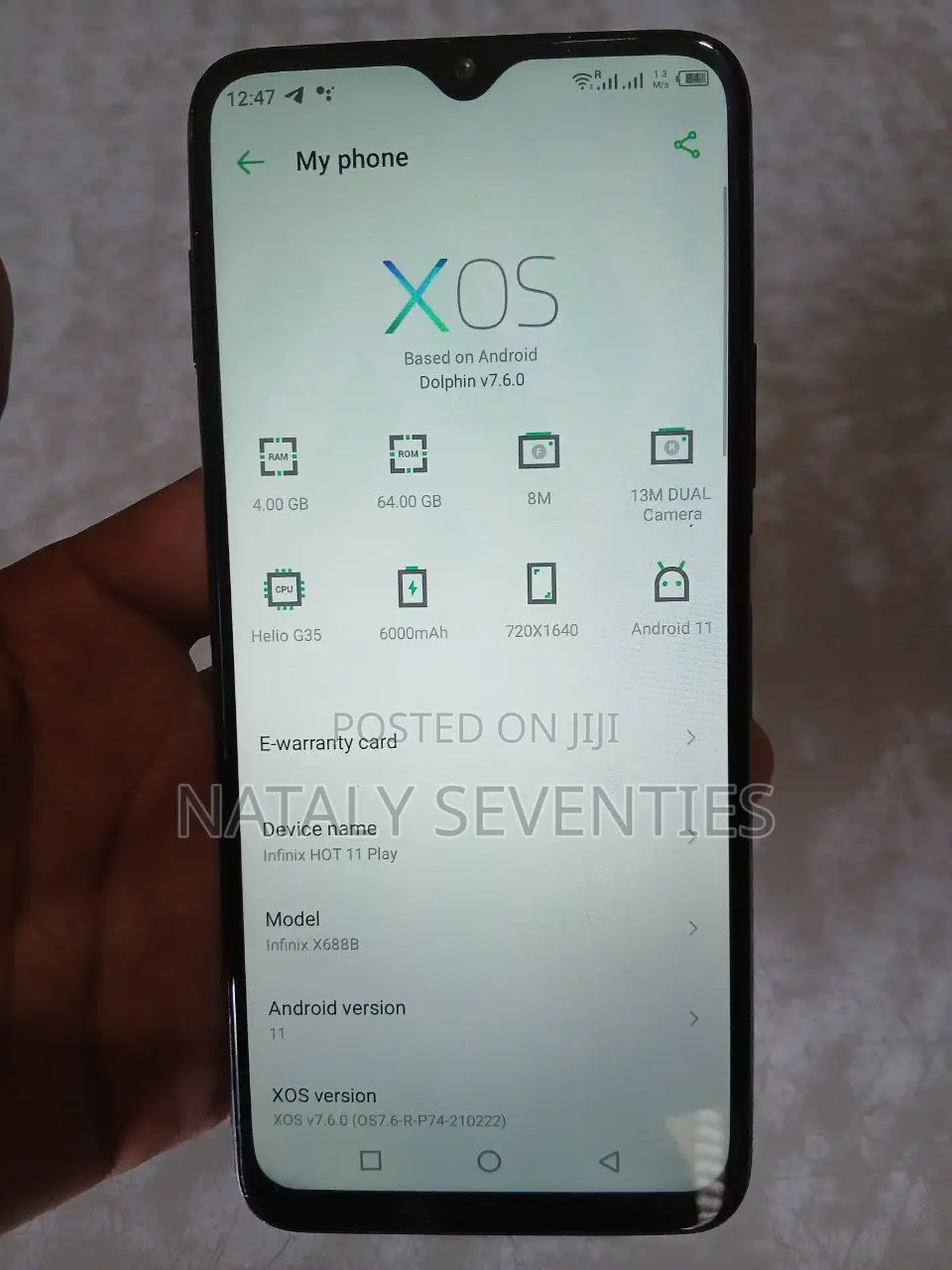 Infinix Hot 11 64 GB Black